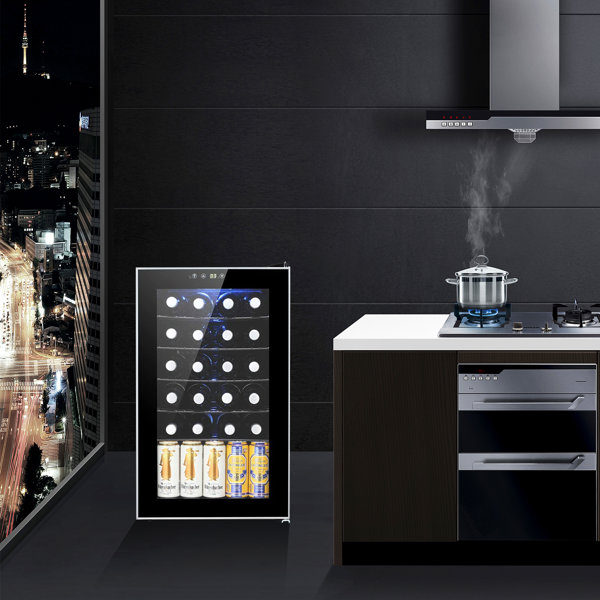 YUKOOL 4.4cu.ft Single Zone Freestanding Wine & Beverage Refrigerator